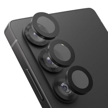 Предпазни стъклени лещи за камерата на Samsung Galaxy S26 - OBALME Tempered Glass Camera Lens Protector (черен)