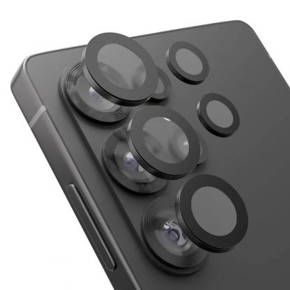 Предпазни стъклени лещи за камерата на Samsung Galaxy S26 Ultra - OBALME Tempered Glass Camera Lens Protector (черен)