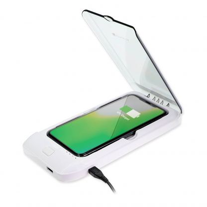 4smarts Wireless Power Bank MicroKill with UV sterilizer 5000mAh - външна батерия с безжично зареждане и UV стерилизатор (бял)