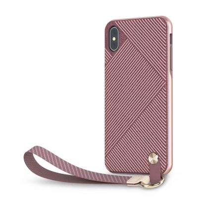 Moshi Altra Case - стилен удароустойчив кейс за iPhone XS Max (розов)
