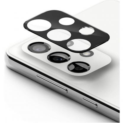 Комплект 3 броя предпазни стъклени протектора за камерата на Samsung Galaxy A73, A53 5G, A33 5G - Ringke Camera Lens Glass (черен)