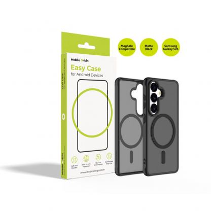 Хибриден кейс с най-висока степен на защита с MagSafe за Samsung Galaxy S26 - Mobile Origin Easy Hybrid MagSafe Case (черен)