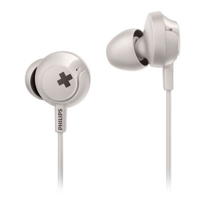 Philips SHE4305WT BASS Plus In-Ear Headset - слушалки с микрофон за мобилни устройства с 3.5 мм стерео-жак (бял)