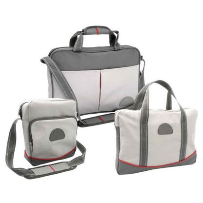 Jaguar Travel Set v2 - комплект за пътуване - сак, чанта и несесер (сив)