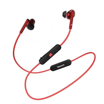 Baseus Encok Wireless Earphone S30 - безжични спортни блутут слушалки за мобилни устройства (червен)