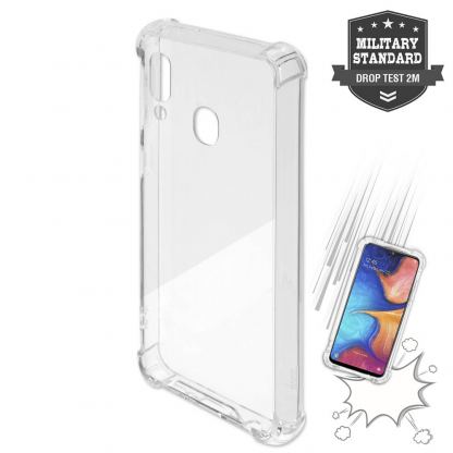 4smarts Hard Cover Ibiza - хибриден удароустойчив кейс за Samsung Galaxy A20E (прозрачен)