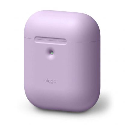 Elago Airpods Silicone Case - силиконов калъф за Apple Airpods 2 with Wireless Charging Case (лилав)