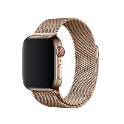 Apple Milanese Loop Stainless Steel - оригинална стоманена каишка за Apple Watch 42мм, 44мм (златист)