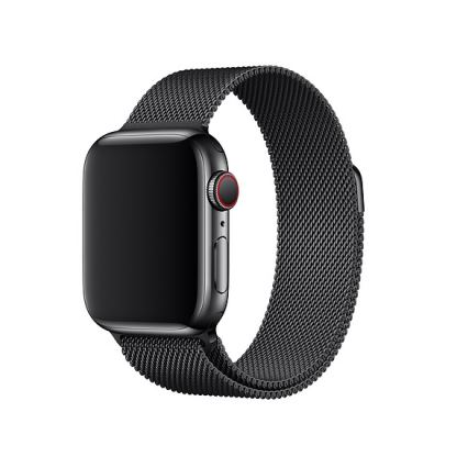 Apple Milanese Loop Stainless Steel - оригинална стоманена каишка за Apple Watch 38мм, 40мм (черен) 