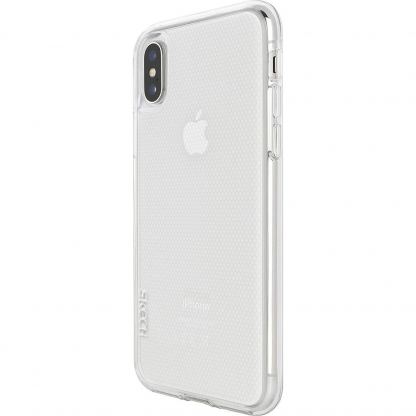 Skech Protection 360 Plus Pack - комплект удароустойчив кейс, стъклено защитно покритие и Lightning USB кабел за iPhone XS Max (прозрачен)