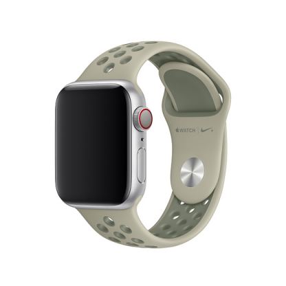 Apple Watch Nike+ Sport Band - оригинална силиконова каишка за Apple Watch 42мм, 44мм (тъмнозелен)