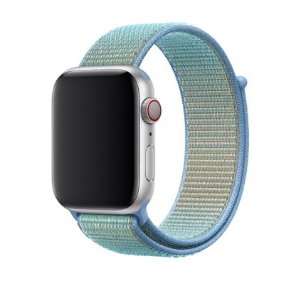 Apple Cornflower Sport Loop - оригинална текстилна каишка за Apple Watch 38мм, 40мм (светлозелен)