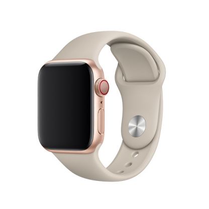 Apple Sport Band S/M & M/L - оригинална силиконова каишка за Apple Watch 38мм, 40мм (бежов) (retail)