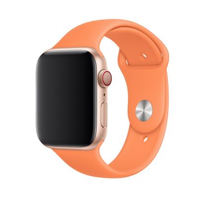Apple Sport Band S/M & M/L - оригинална силиконова каишка за Apple Watch 42мм, 44мм (оранжев) (retail)