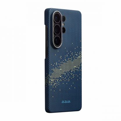 Кевларен кейс с MagSafe за Samsung Galaxy S26 Ultra - Pitaka Edge StarPeak Milky Way Aramid Fiber MagSafe Case Aaron Button