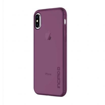 Incipio NGP Pure Case - удароустойчив силиконов (TPU) калъф за iPhone XS, iPhone X (лилав)