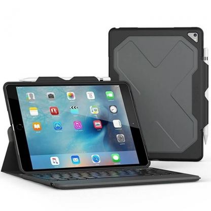 Zagg Rugged Messenger Case - удароустойчив кейс, с клавиатура и поставка за iPad Air 3 (2019), iPad Pro 10.5 (2017)