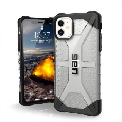 Urban Armor Gear Plasma - удароустойчив хибриден кейс за iPhone 11 (прозрачен)