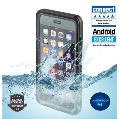 4smarts Rugged Case Active Pro STARK - ударо и водоустойчив калъф за iPhone 8 Plus, iPhone 7 Plus (черен)