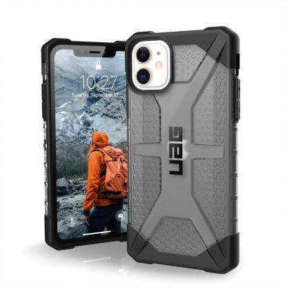 Urban Armor Gear Plasma - удароустойчив хибриден кейс за iPhone 11 (черен-прозрачен)
