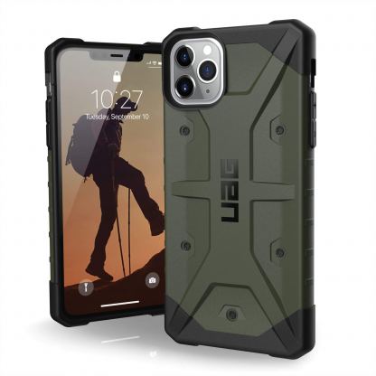 Urban Armor Gear Pathfinder - удароустойчив хибриден кейс за iPhone 11 Pro Max (тъмнозелен)