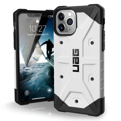Urban Armor Gear Pathfinder - удароустойчив хибриден кейс за iPhone 11 Pro (бял)