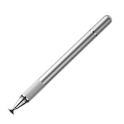 Baseus Golden Cudgel Capacitive Stylus Pen - тъч писалка за капацитивни дисплеи и химикал за писане (сребрист)