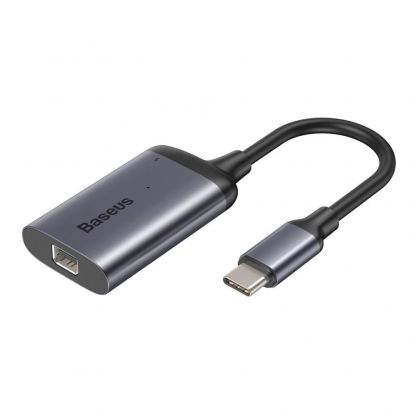 Baseus Enjoyment USB-C to Mini DisplayPort + USB-C PD Hub - USB-C хъб за свързване от USB-C към Mini DisplayPort и USB-C PD порт (тъмносив)