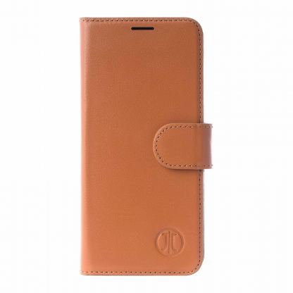 JT Berlin BookCase Kreuzberg Case - хоризонтален кожен (естествена кожа) калъф тип портфейл за iPhone 11 Pro (кафяв)
