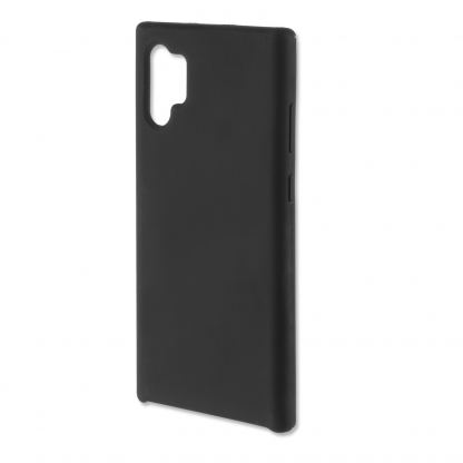 4smarts Cupertino Silicone Case - тънък силиконов (TPU) калъф за Samsung Galaxy Note 10 Plus, Note 10 Plus 5G (черен)
