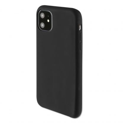 4smarts Cupertino Silicone Case - тънък силиконов (TPU) калъф за  iPhone 11 (черен)