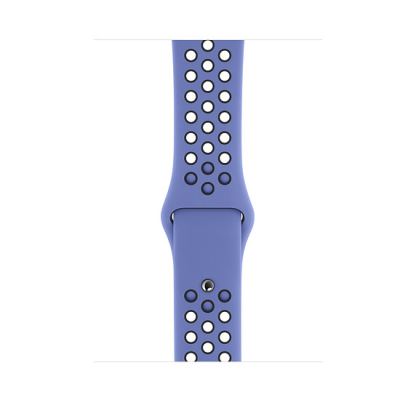 Apple Watch Nike Sport Band - оригинална силиконова каишка за Apple Watch 42мм, 44мм (лилав-черен)