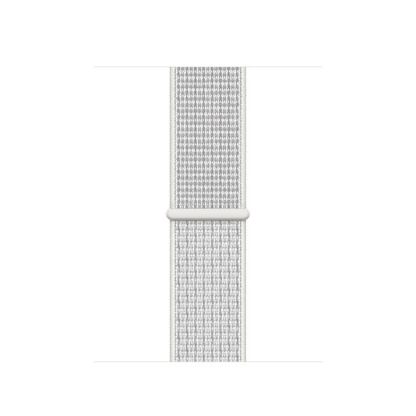 Apple Watch Nike Band Sport Loop - оригинална текстилна каишка за Apple Watch 42мм, 44мм (бял)
