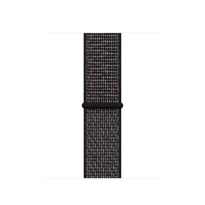 Apple Watch Nike Band Sport Loop - оригинална текстилна каишка за Apple Watch 38мм, 40мм (черен)