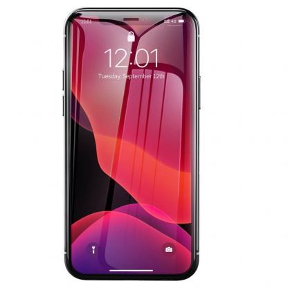 Baseus Tempered Glass Film (0.30mm) - калено стъклено защитно покритие за дисплея на iPhone 11 Pro Max, iPhone XS Max (прозрачен) (2 броя)