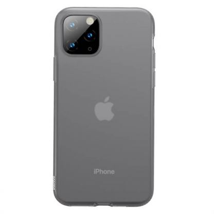 Baseus Jelly Liquid Silica Gel Case - силиконов (TPU) калъф за iPhone 11 Pro (сив)