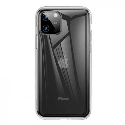 Baseus Safety Airbags Case - силиконов (TPU) калъф с най-висока степен на защита за iPhone 11 Pro Max (прозрачен)