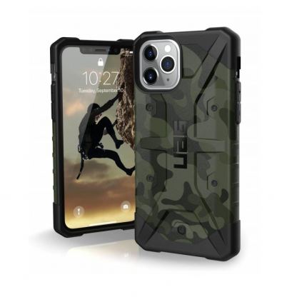 Urban Armor Gear Pathfinder Camo - удароустойчив хибриден кейс за iPhone 11 Pro Max (тъмнозелен камуфлаж)