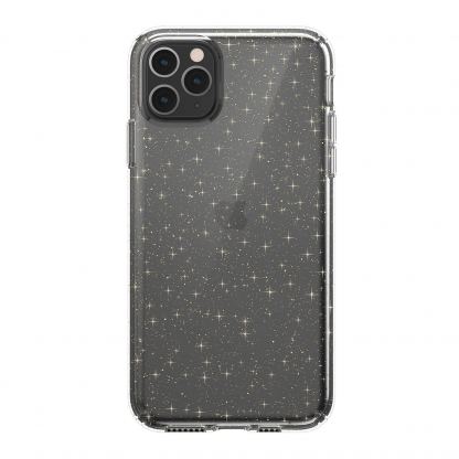 Speck Presidio Glitter Clear Case - удароустойчив хибриден кейс за iPhone 11 Pro Max (прозрачен)