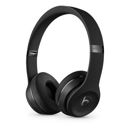 Beats Solo 3 Wireless On-Ear Headphones  - професионални безжични слушалки с микрофон и управление на звука (черен)