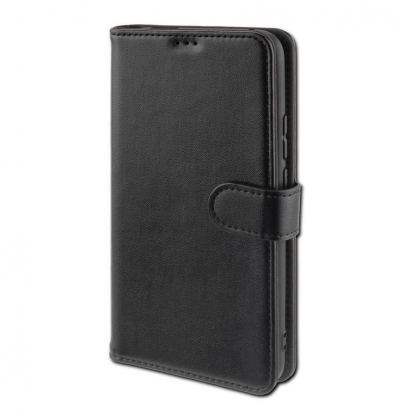 4smarts Premium Wallet Case URBAN - кожен калъф с поставка и отделение за кр. карта за Huawei P Smart Z (черен)