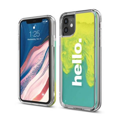 Elago Sand Case Hello - дизайнерски кейс с висока защита за iPhone 11 (зелен)