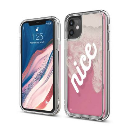 Elago Sand Case Nice - дизайнерски кейс с висока защита за iPhone 11 (розов)