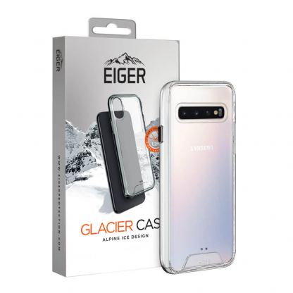 Eiger Glacier Case - удароустойчив хибриден кейс за Samsung Galaxy S10 Plus (прозрачен)