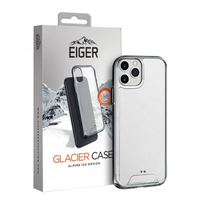 Eiger Glacier Case - удароустойчив хибриден кейс за iPhone 11 Pro Max (прозрачен)