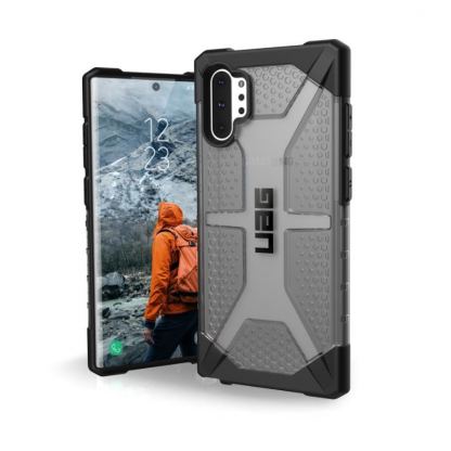 Urban Armor Gear Plasma - удароустойчив хибриден кейс за Samsung Galaxy Note 10 Plus (черен-прозрачен)