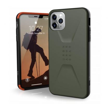 Urban Armor Gear Civilian - удароустойчив хибриден кейс за iPhone 11 Pro Max (зелен)