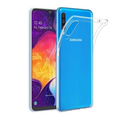 Case FortyFour No.1 Case - силиконов TPU калъф за Samsung Galaxy A50 (прозрачен)