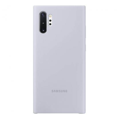 Samsung Silicone Cover Case EF-PN975TS - оригинален силиконов кейс за Samsung Galaxy Note 10 Plus (сребрист)