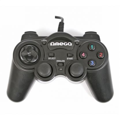 Omega Gamepad Interceptor PC USB - универсален PC контролер (черен)